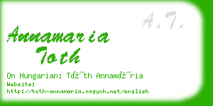 annamaria toth business card